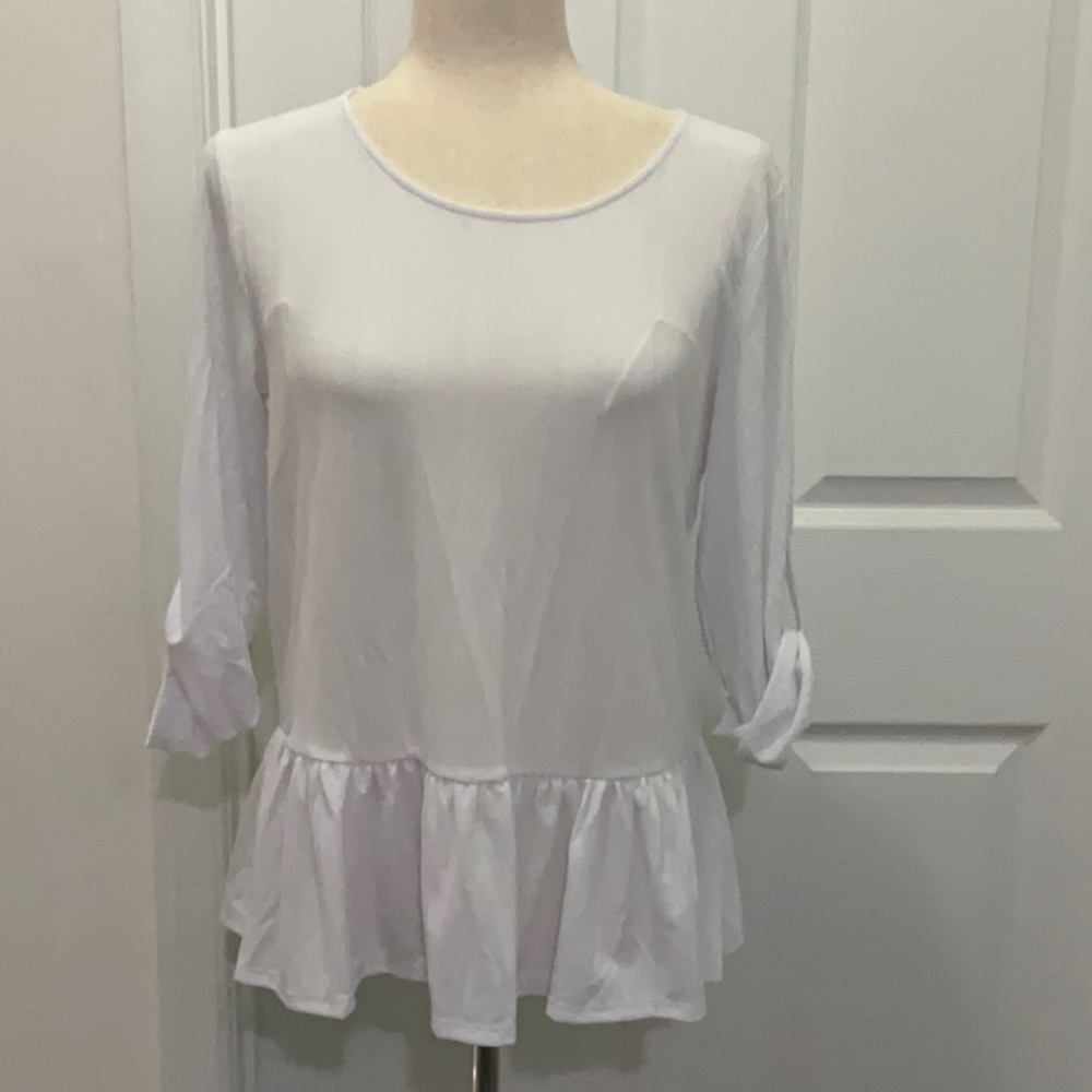 3/$30🌻Apt 9 Ribbed Peplum Top